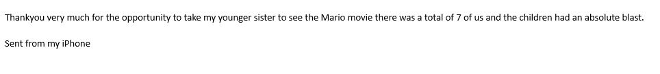 Mario at the Movies