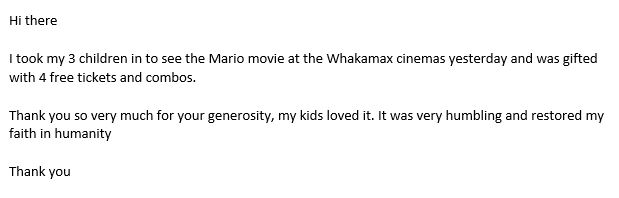 Whakatane at the Movies